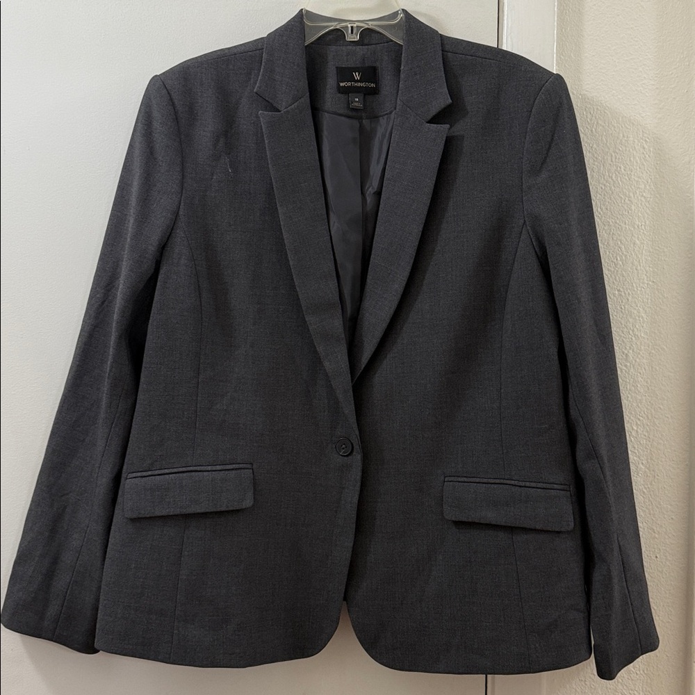 Worthington Charcoal Gray Blazer